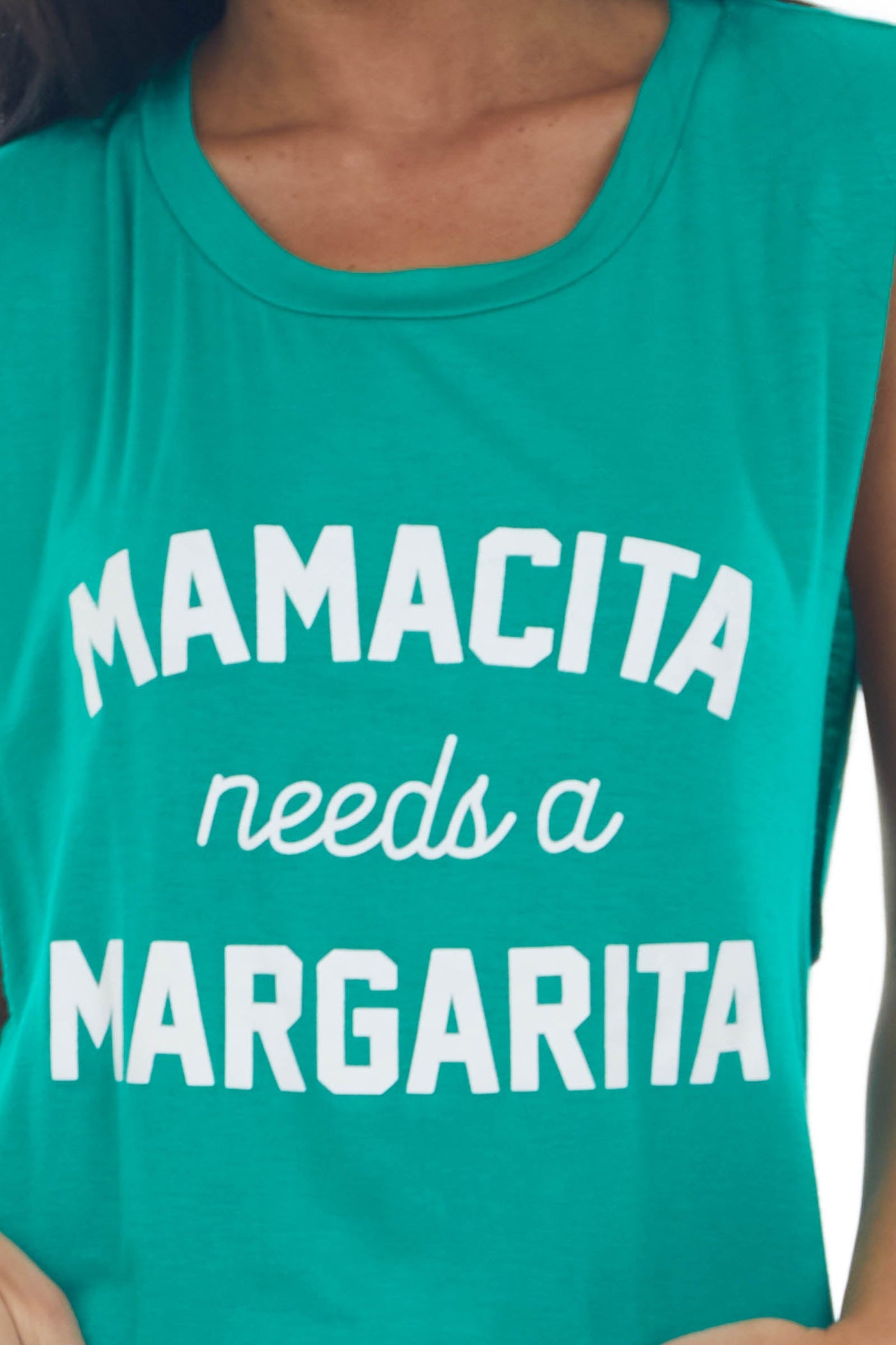 Kelly Green 'Mamacita Needs a Margarita' Tank Top