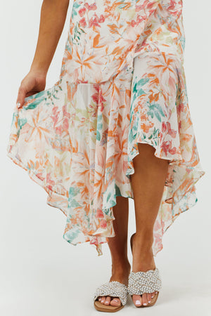 Latte Square Toe Sandals with Silver Beaded Strap