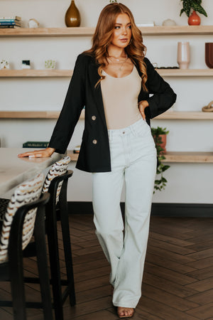 Light Wash 90s Vintage High Rise Wide Leg Jeans