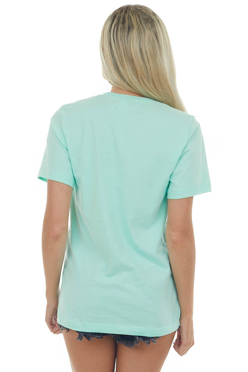 Mint 'Don't Kill My Vibe' Daisy Graphic Tee