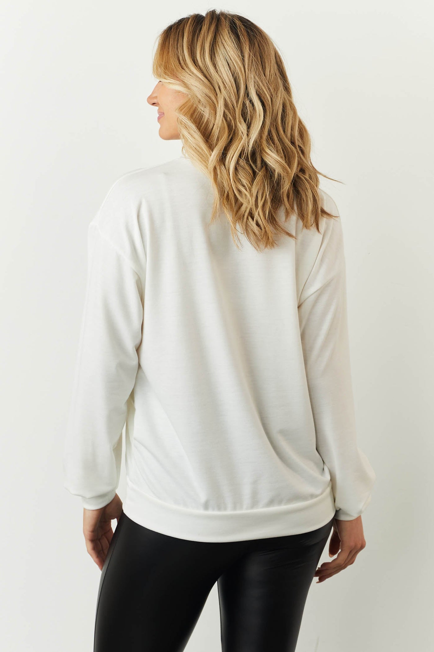 Off White 'Mardi Gras' Graphic Long Sleeve Top