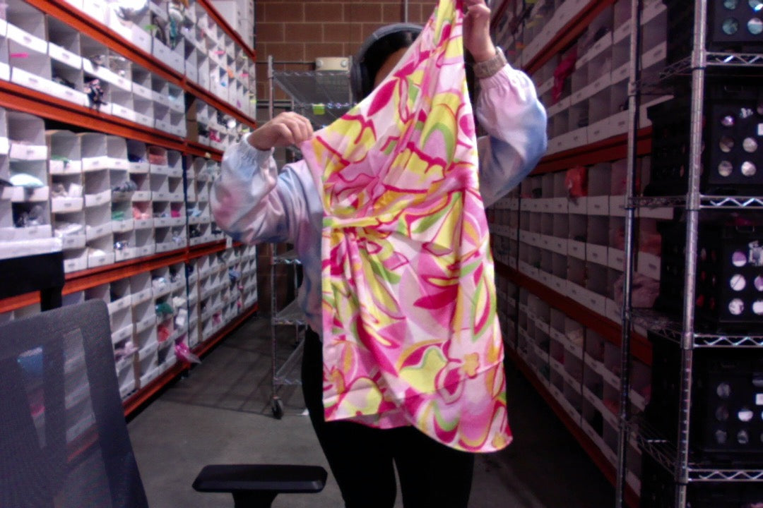 Bubblegum Floral One Shoulder Satin Mini Dress