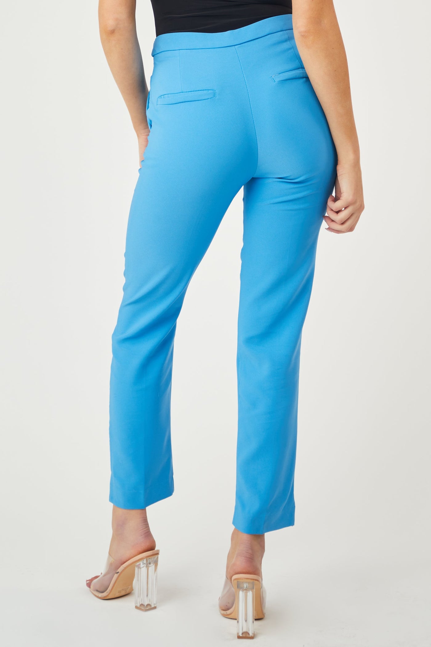 Sapphire Slit Straight Leg Woven Pants
