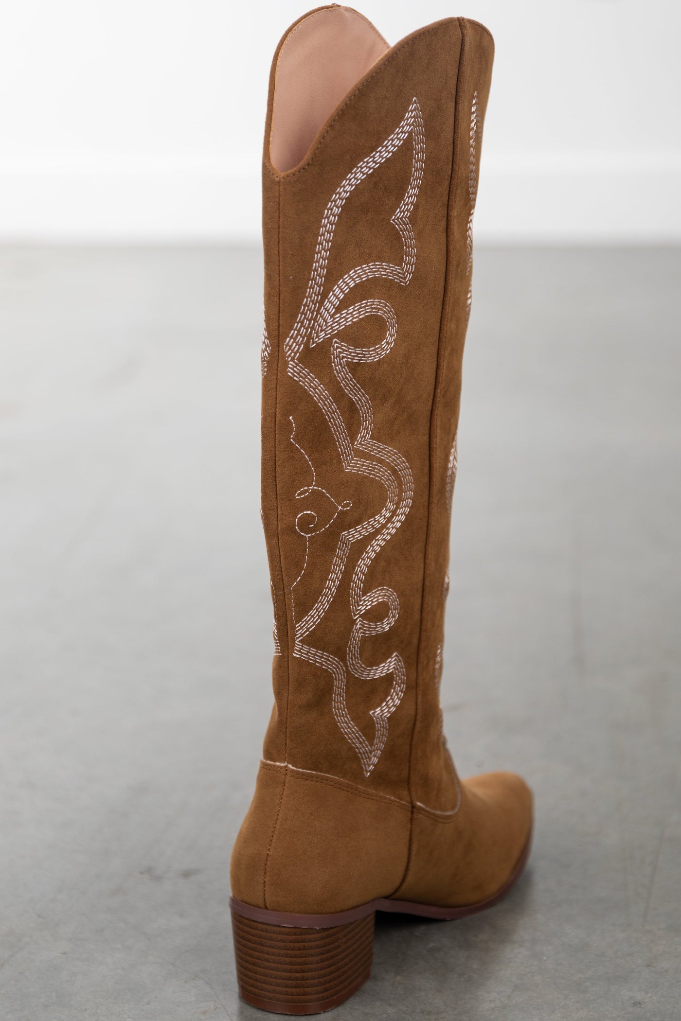 Sepia Pointed Toe Knee High Western Boots
