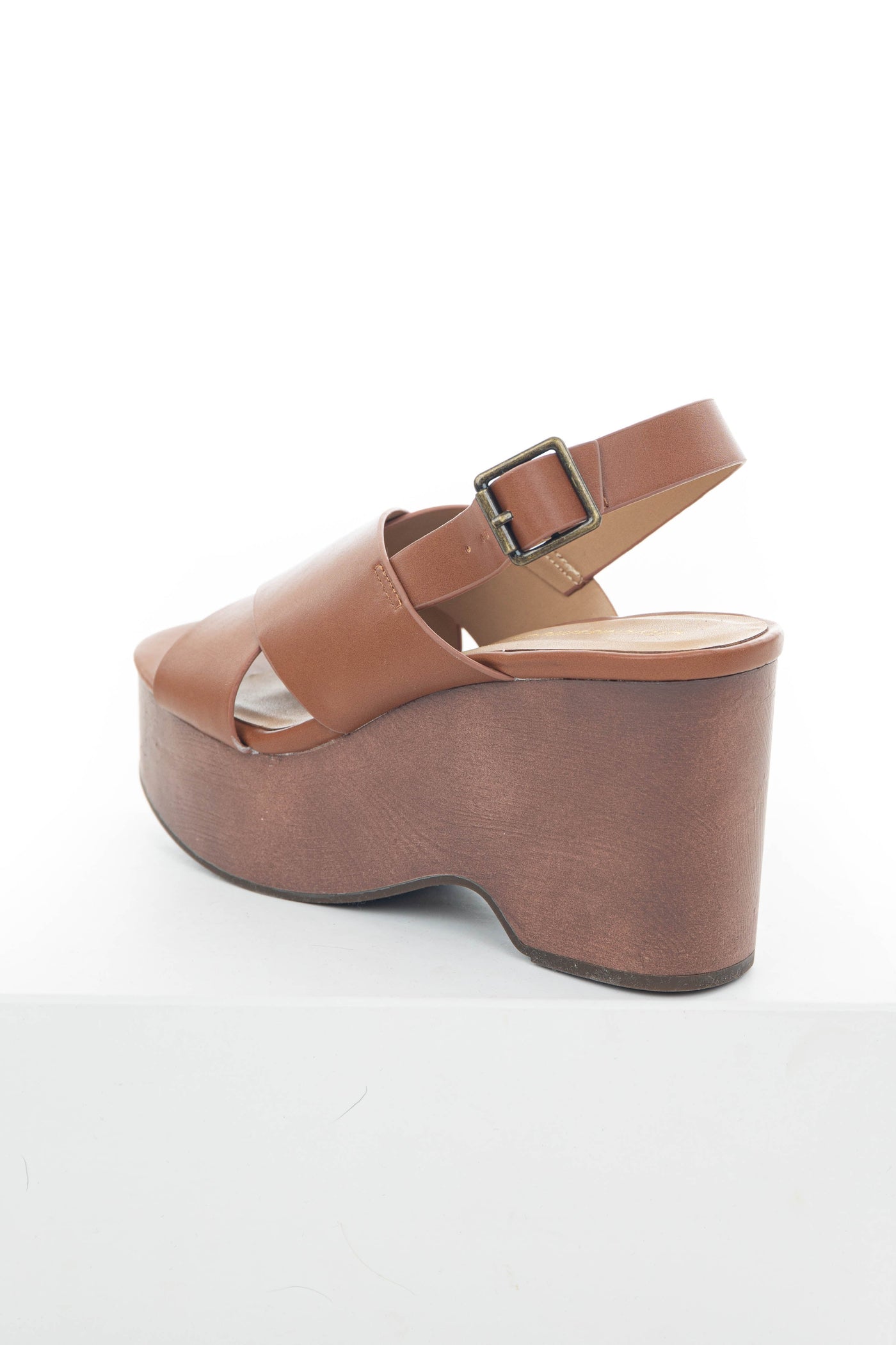 Spice Platform Clog Heels with Square Toe