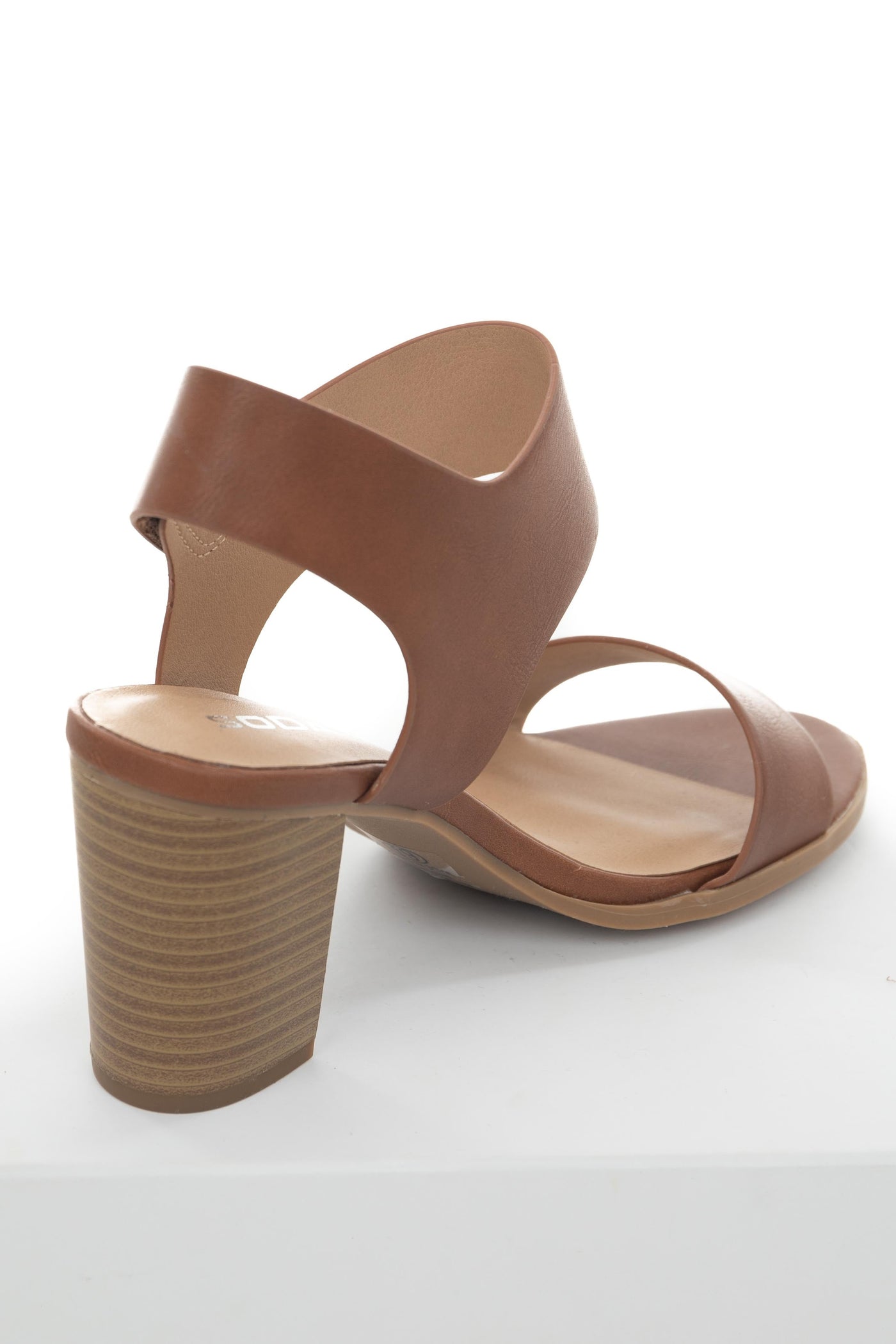 Spice Stacked Heels with Velcro Sling Back