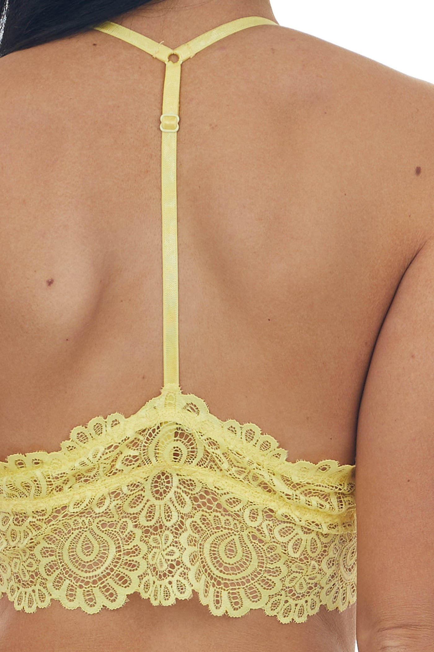 Sunshine Scalloped Lace Triangle Bralette
