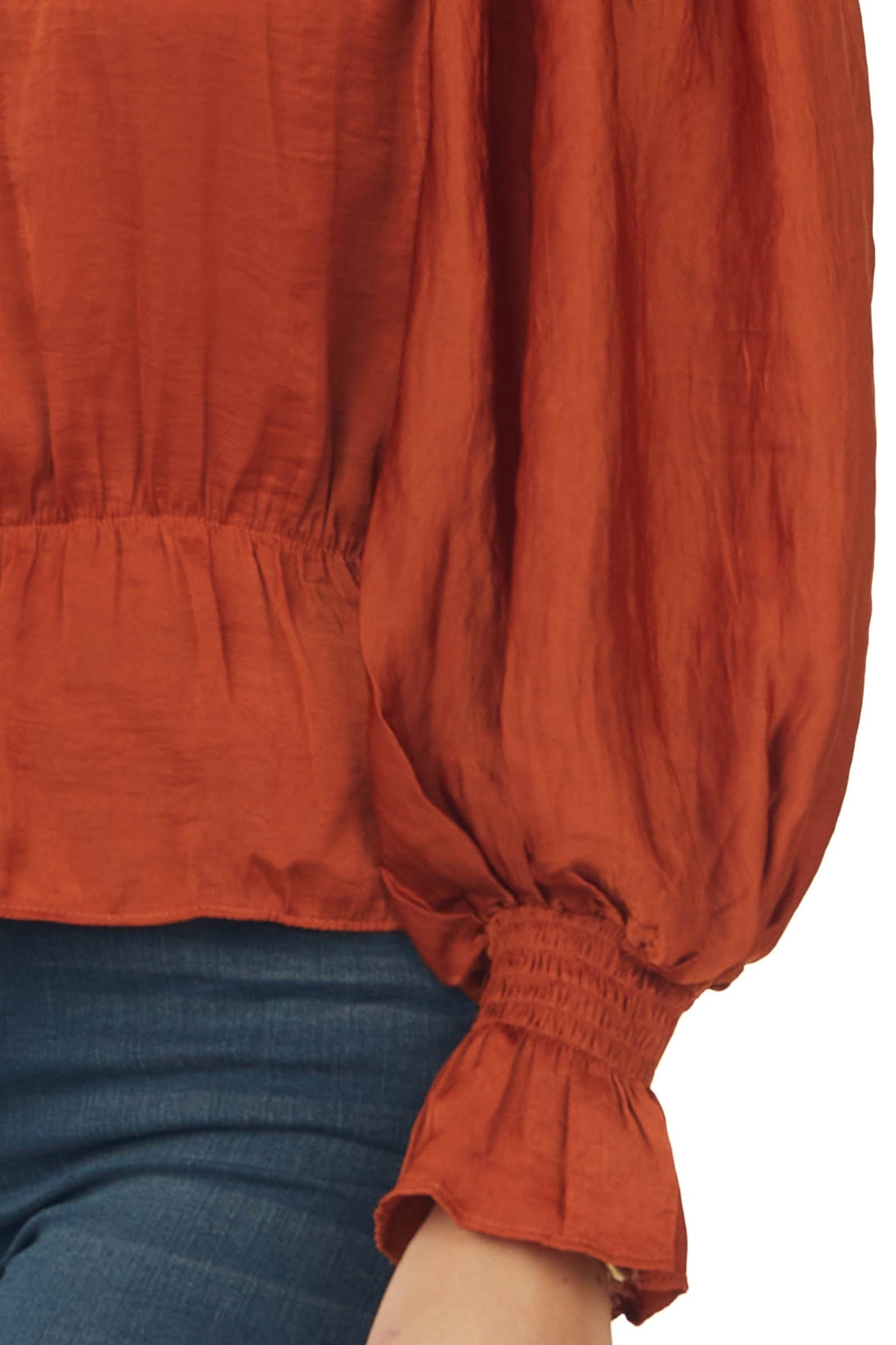 Tawny Long Sleeve Off the Shoulder Blouse