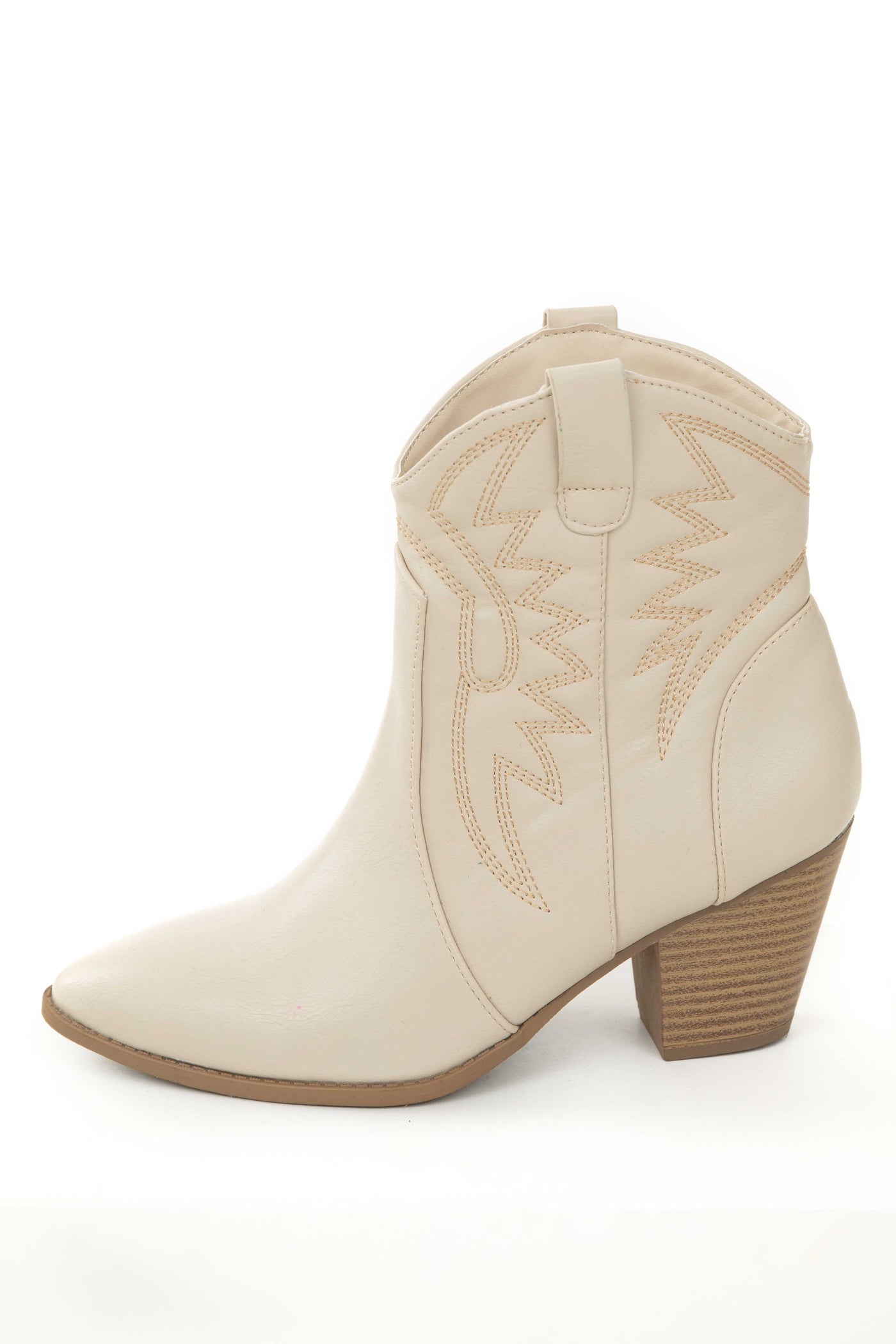 Vanilla Pointed Toe Heeled Western Booties