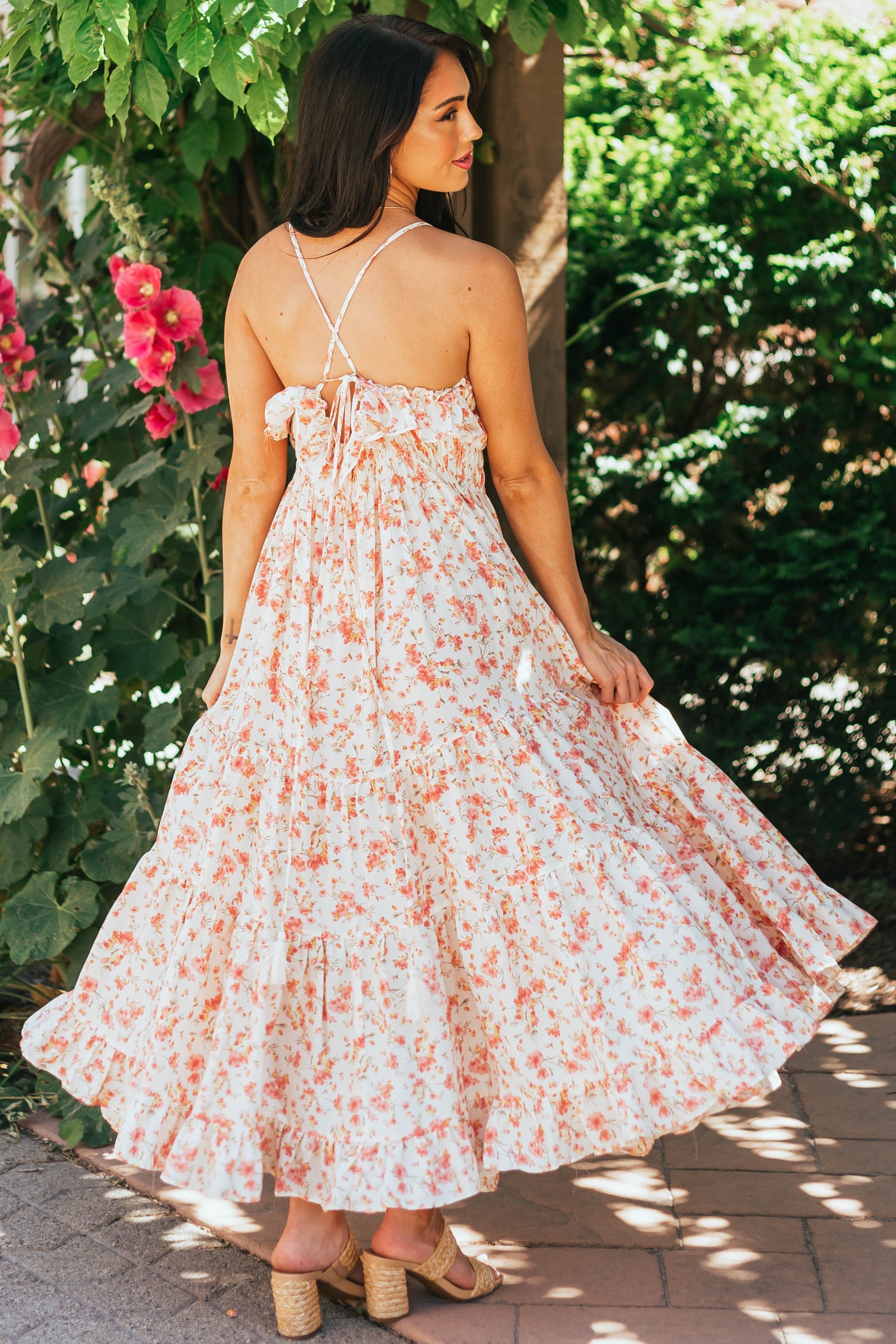 Vanilla and Punch Floral Sleeveless Maxi Dress
