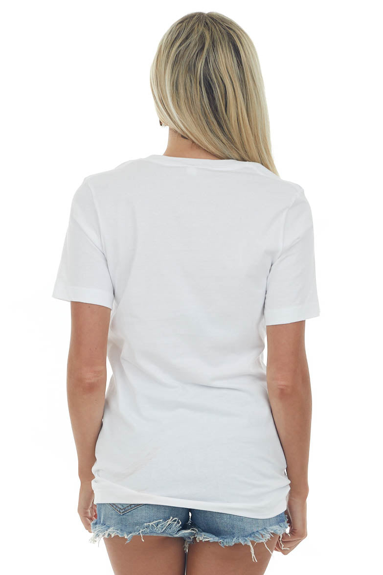 White Retro 'Here Comes The Bride' Graphic Tee