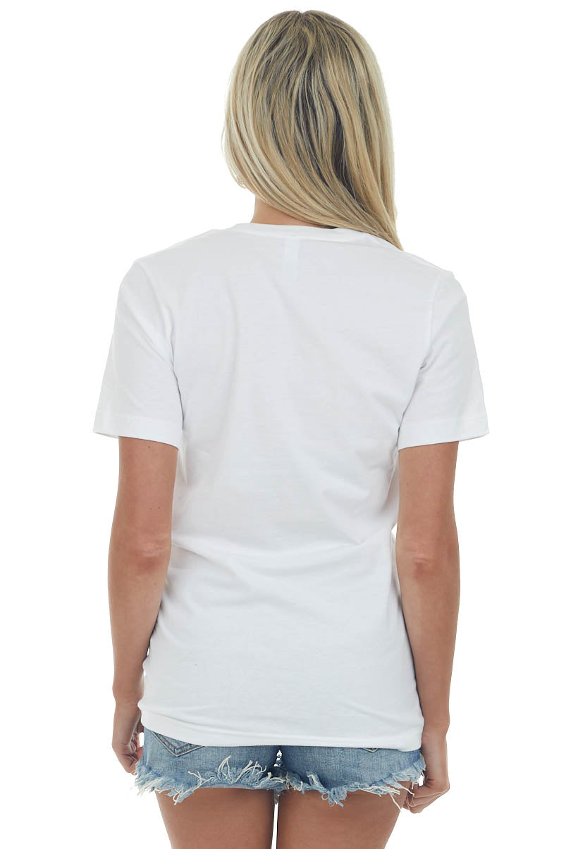 White 'Beverly Hills Tennis Club' Graphic Tee
