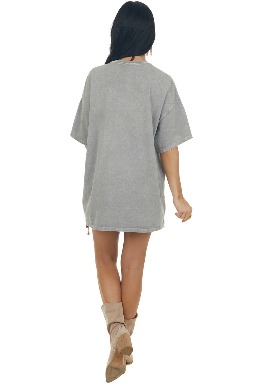 Ash Washed 'Self Love Club' Oversized Tee