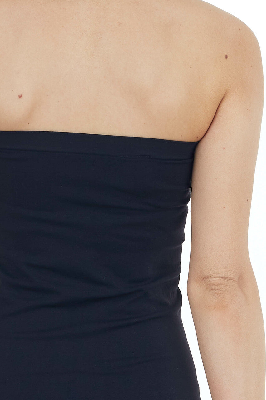 Black Seamless Tube Dress Undergarment