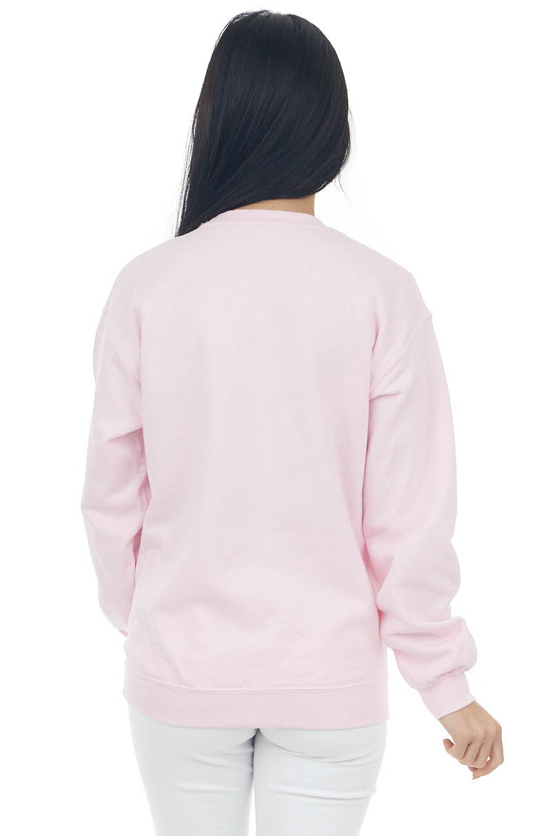 Blush and Sunshine 'Smile' Graphic Sweatshirt