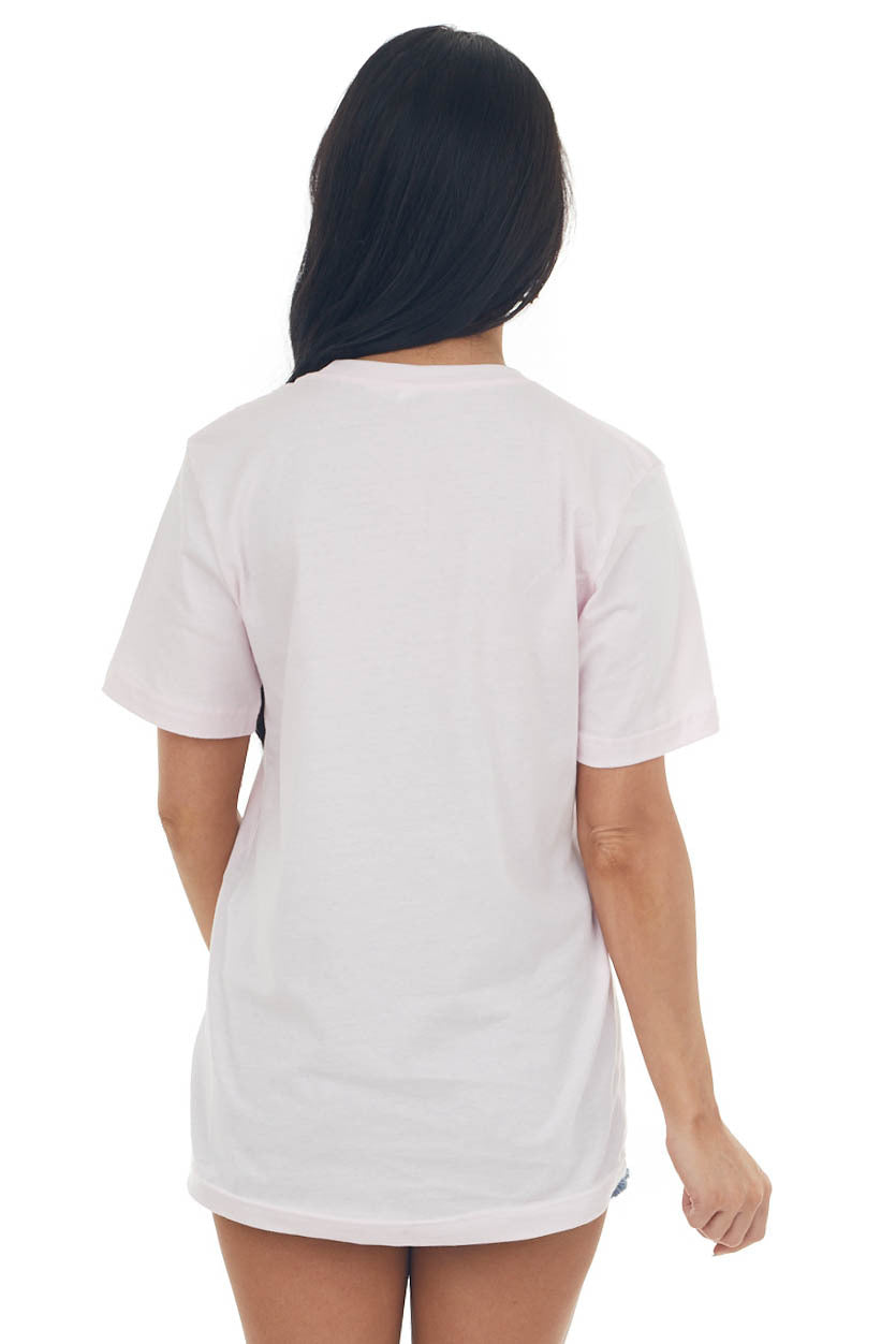 Blush 'Moody' Smiley Face Graphic Knit Tee 