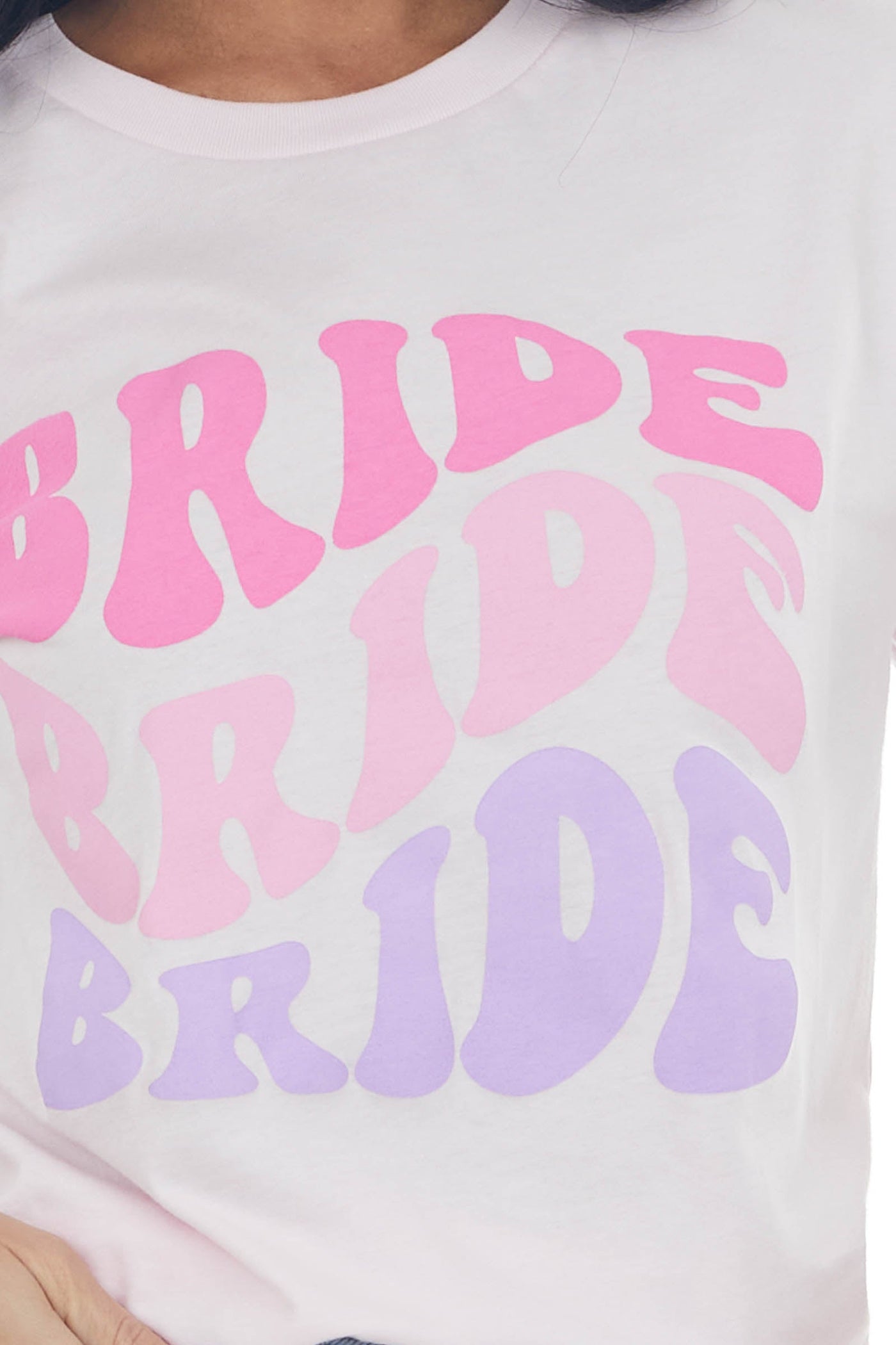 Blush Retro 'Bride' Short Sleeve Graphic Tee