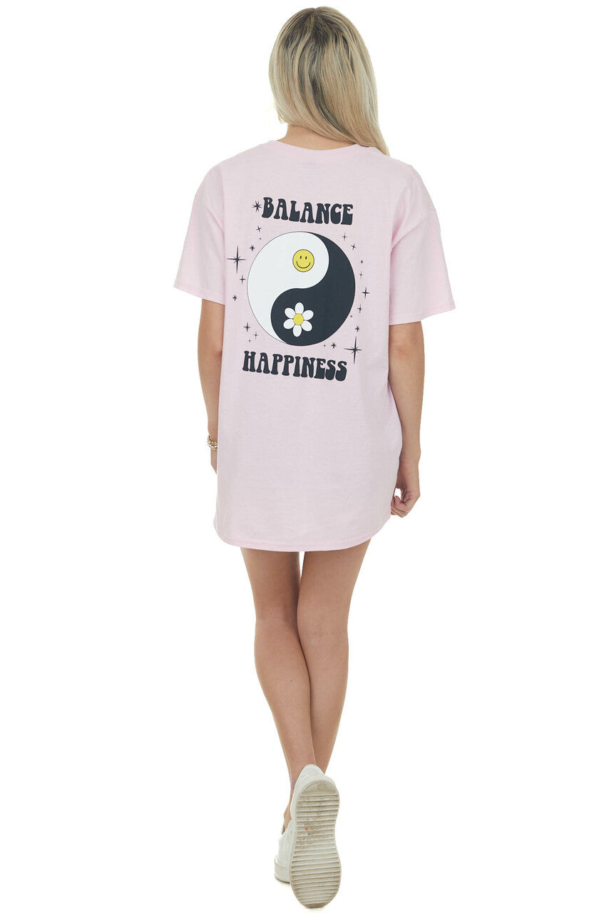 Carnation 'Balance Happiness' Graphic Tee 