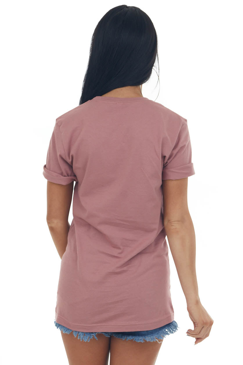 Dusty Rose 'Bride Squad' Script Graphic Tee