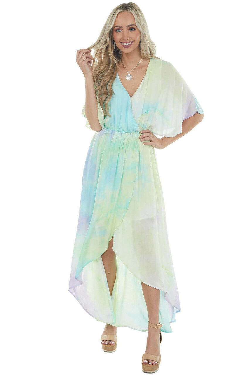 Multicolor Tie Dye Maxi Dress