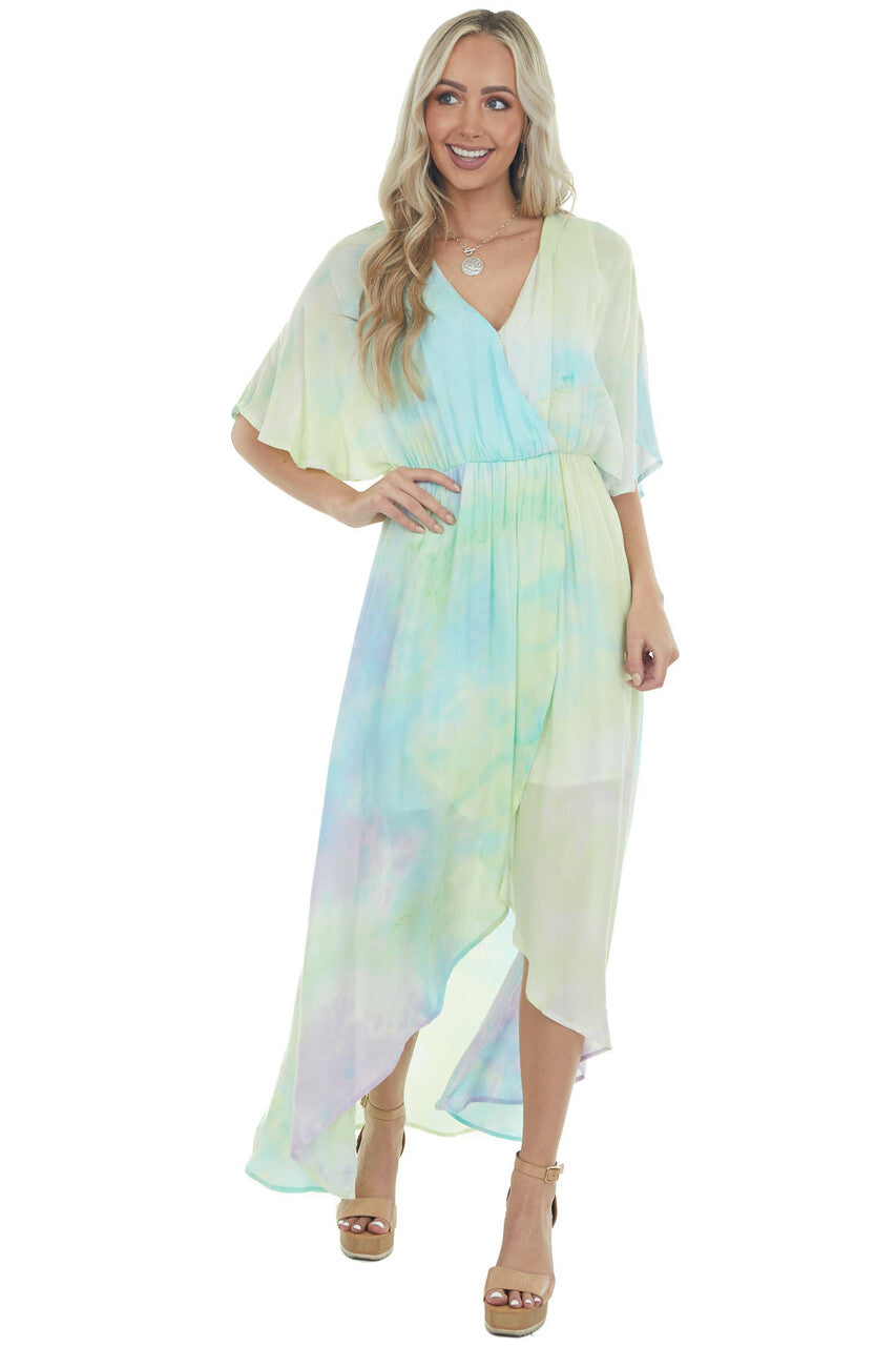 Multicolor Tie Dye Maxi Dress