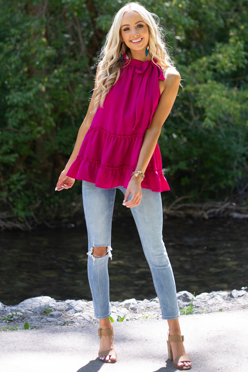 Midwash Denim High Rise Skinny Jeans with Button Up Closure