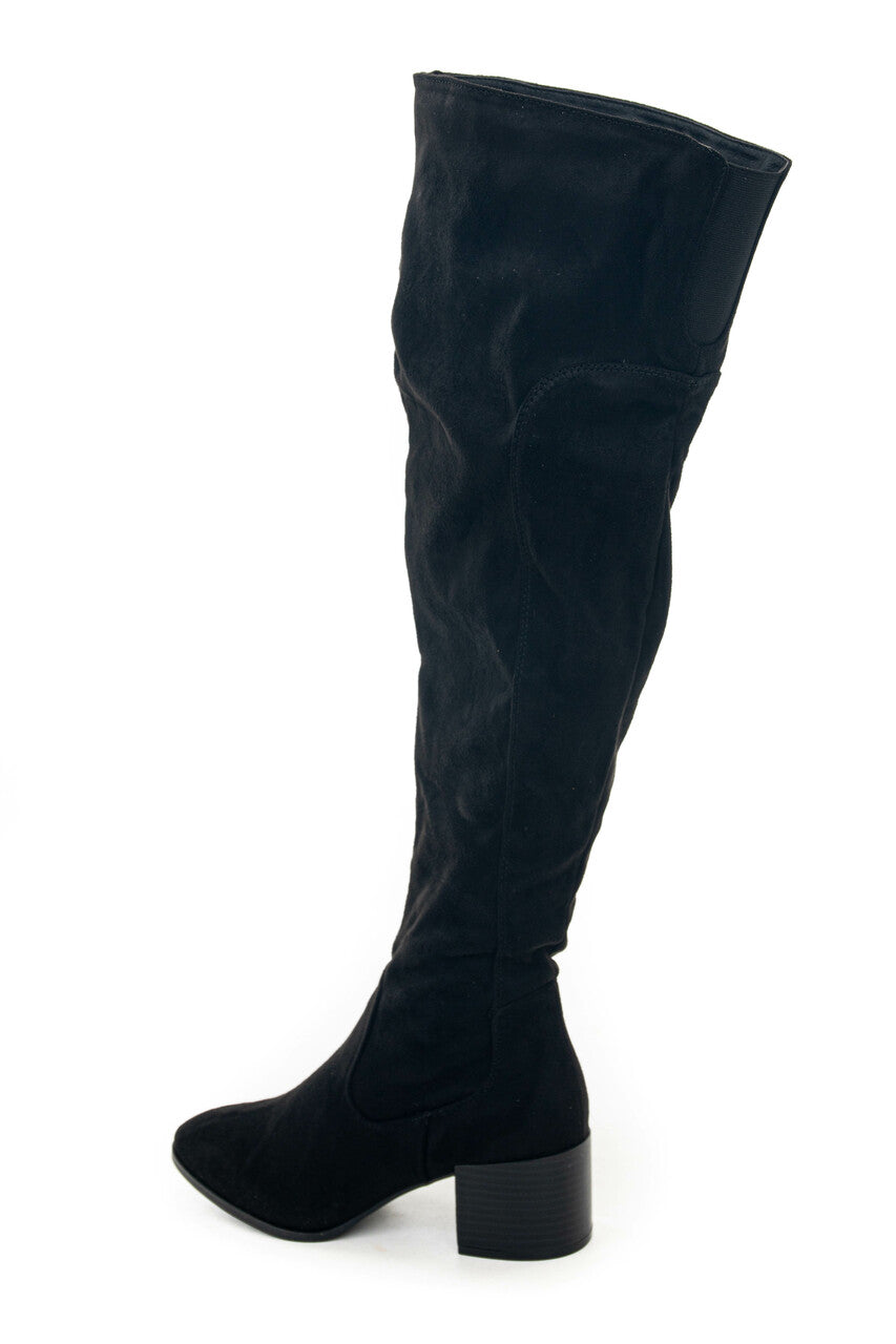 Black Knee Length Boots with Heels