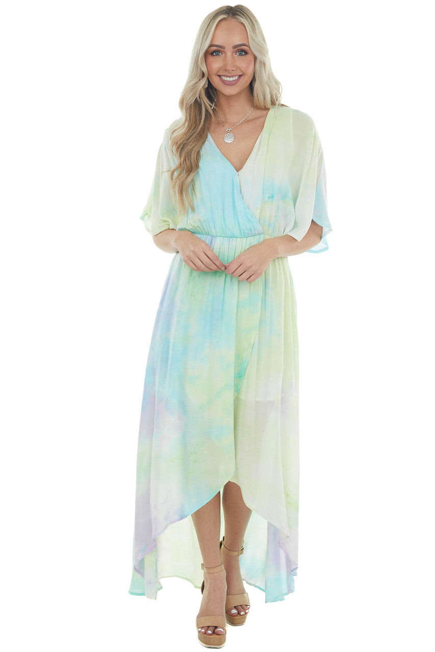 Multicolor Tie Dye Maxi Dress