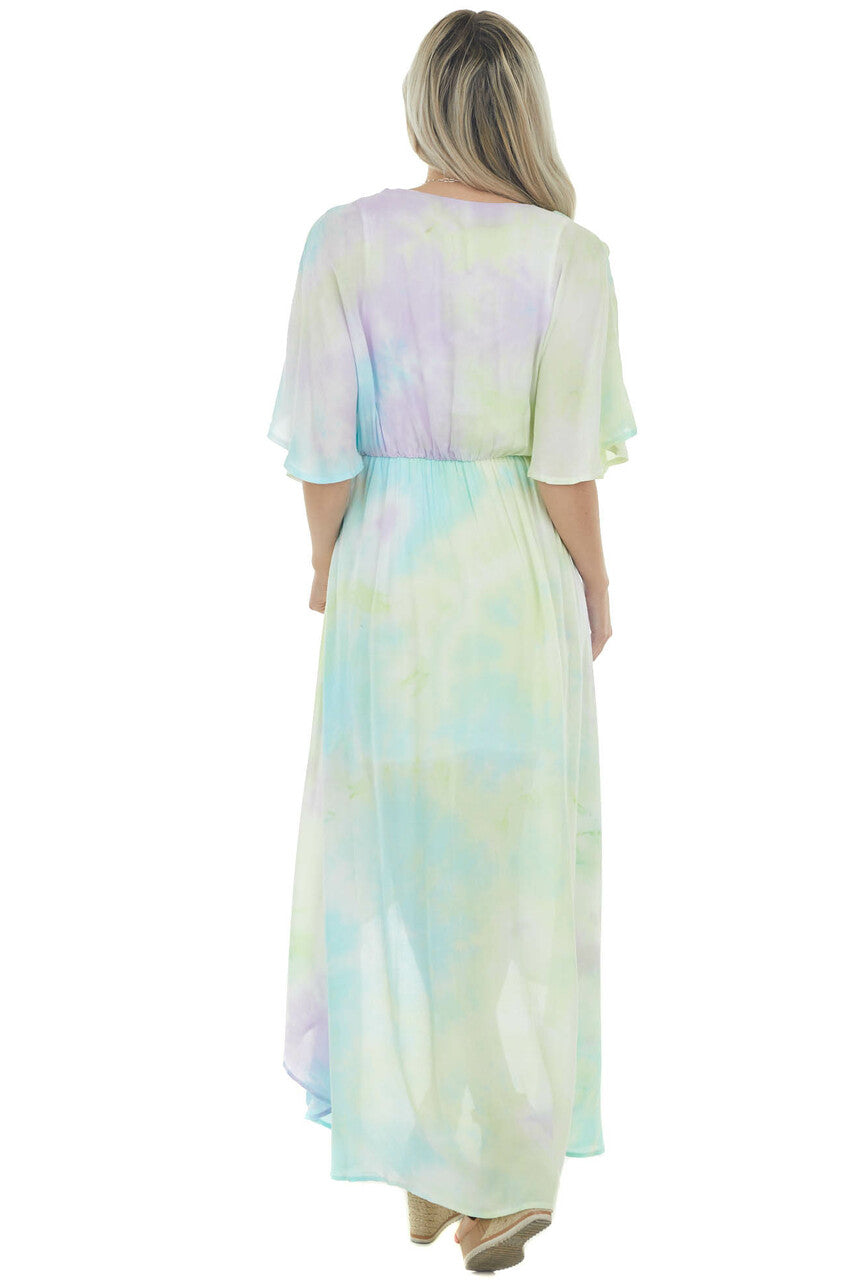 Multicolor Tie Dye Maxi Dress