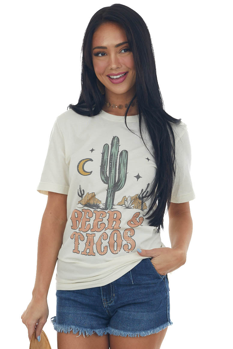 Ivory Desert 'Beer & Tacos' Graphic Tee