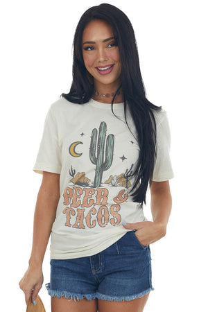 Ivory Desert 'Beer & Tacos' Graphic Tee