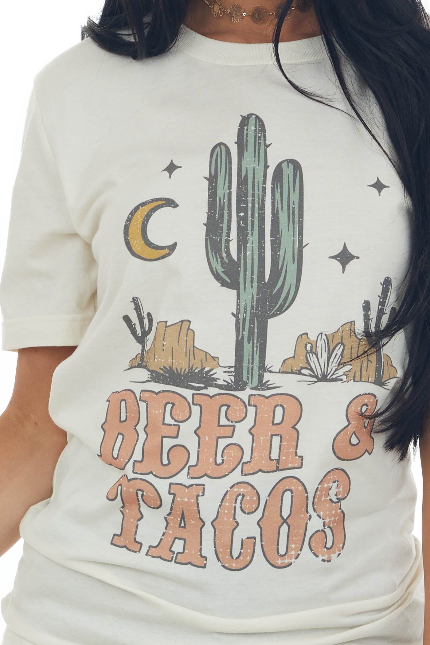 Ivory Desert 'Beer & Tacos' Graphic Tee