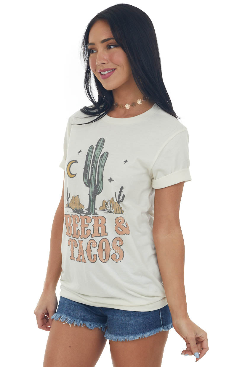 Ivory Desert 'Beer & Tacos' Graphic Tee