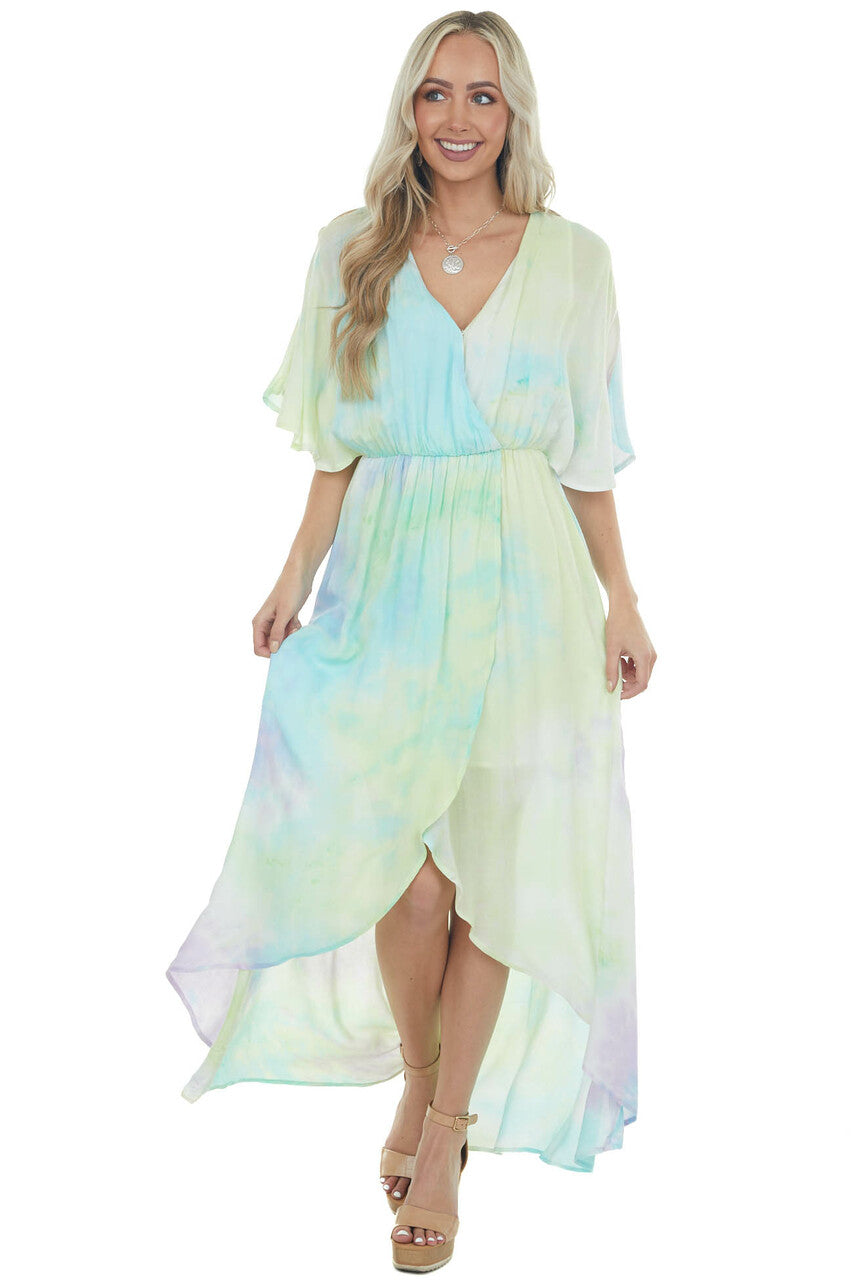 Multicolor Tie Dye Maxi Dress