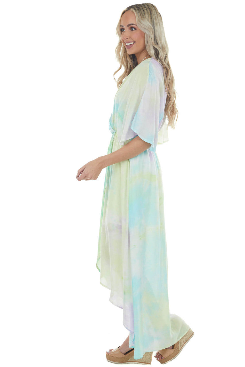 Multicolor Tie Dye Maxi Dress
