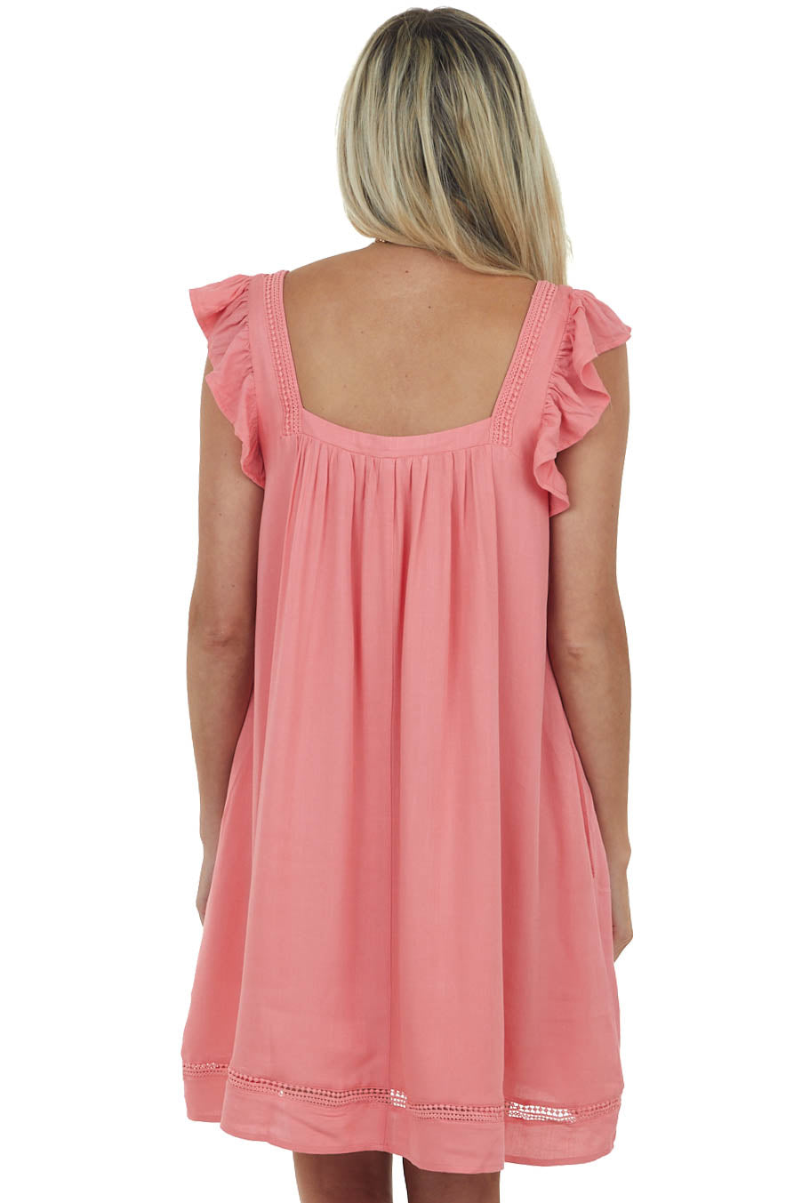 Punch Floral Embroidered Woven Short Dress