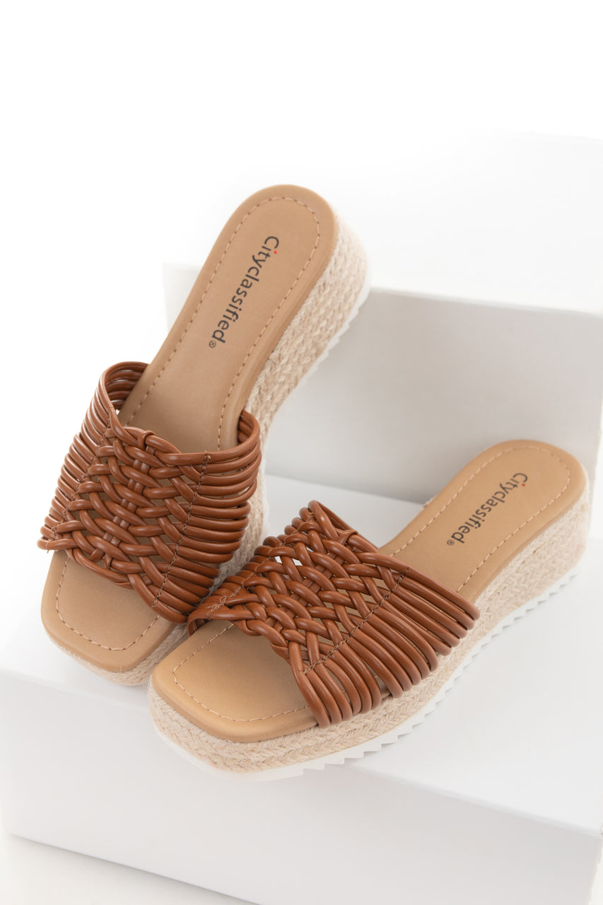 Spice Square Toe Espadrille Wedge Sandal