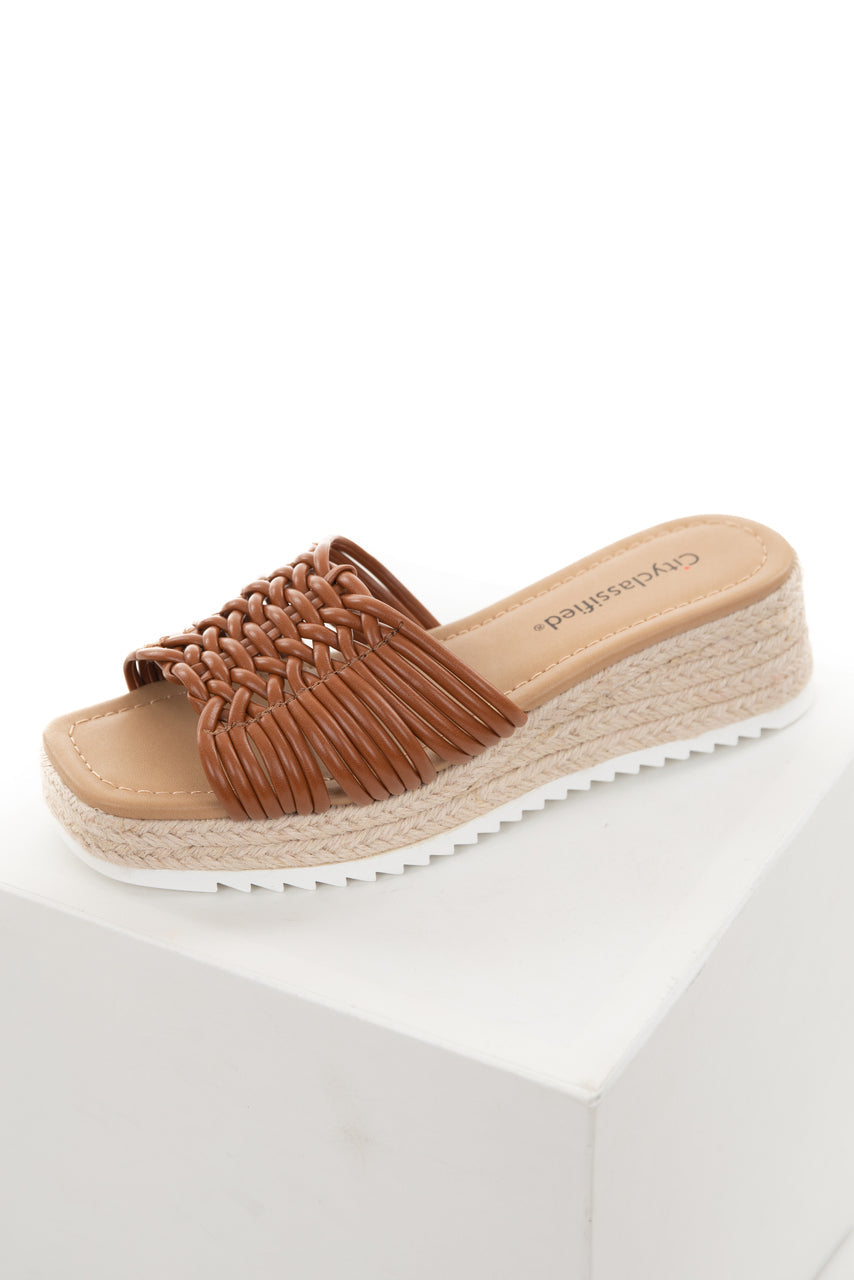 Spice Square Toe Espadrille Wedge Sandal