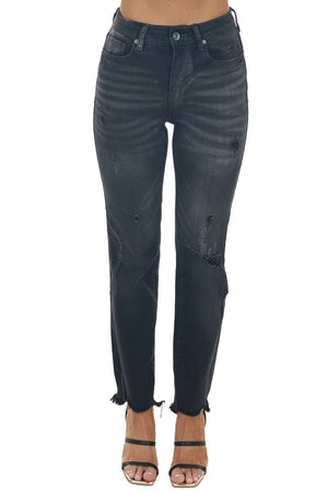 Vintage Grey High Rise Relaxed Skinny Jeans