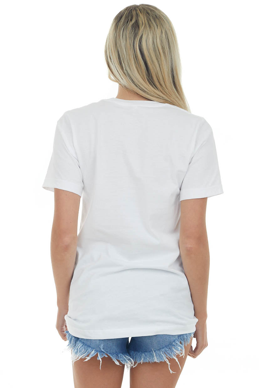 White 'Motherhood' Mountain Graphic Tee